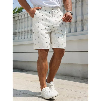 Shorts met ankerpatroon voor de zomer - Marvello