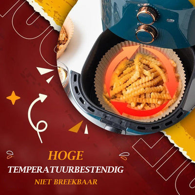 Non-stick Airfryer Inlegvellen | 50 stuks
