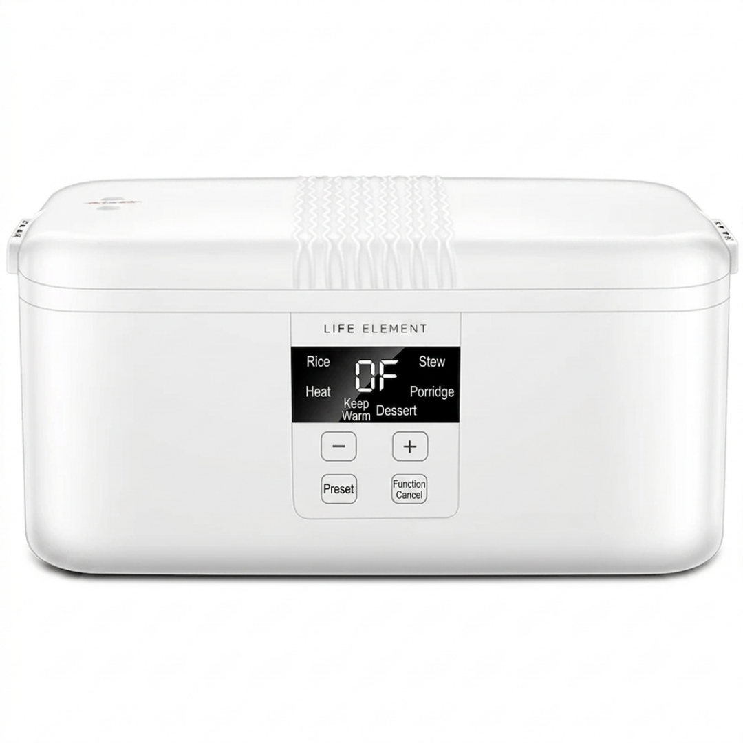Elektrische lunchbox - keramische dubbele compartimenten