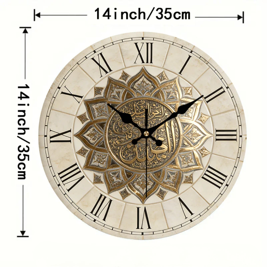 MYHOME® - Retro Houten Wandklok met Romeinse Cijfers