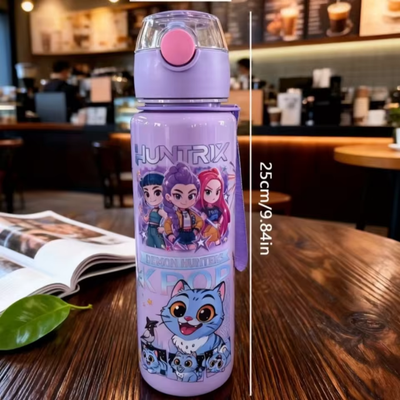 Kpop Drinkfles - Lekvrije Drinkfles met Rietje - AquaPop