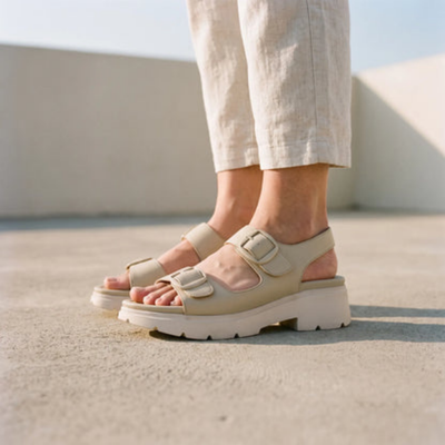 Sandalen Dames - Chunky Plateauzool