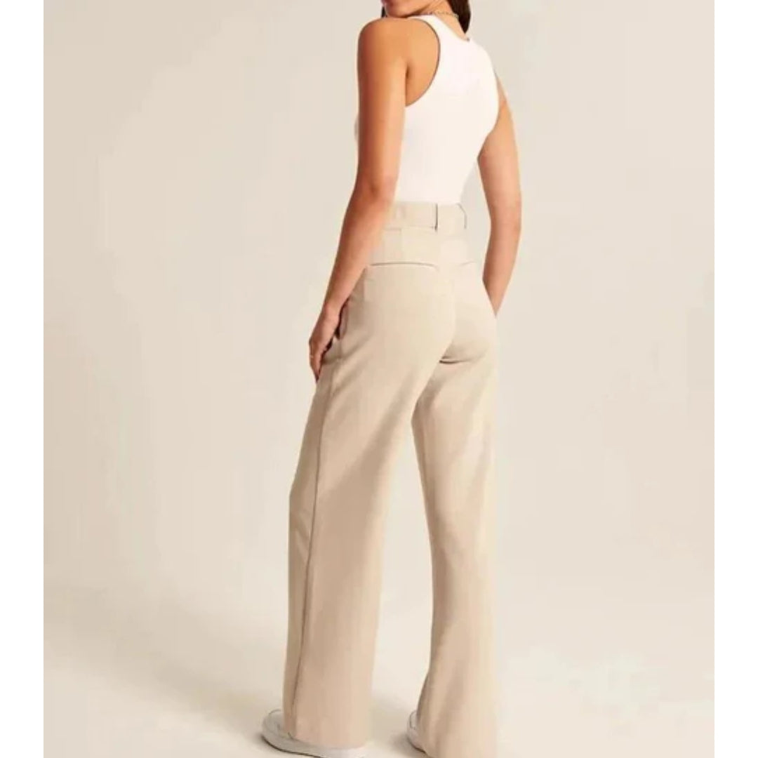Wijde dames pantalon - Comfortabele Stretchbroek - LunaFit