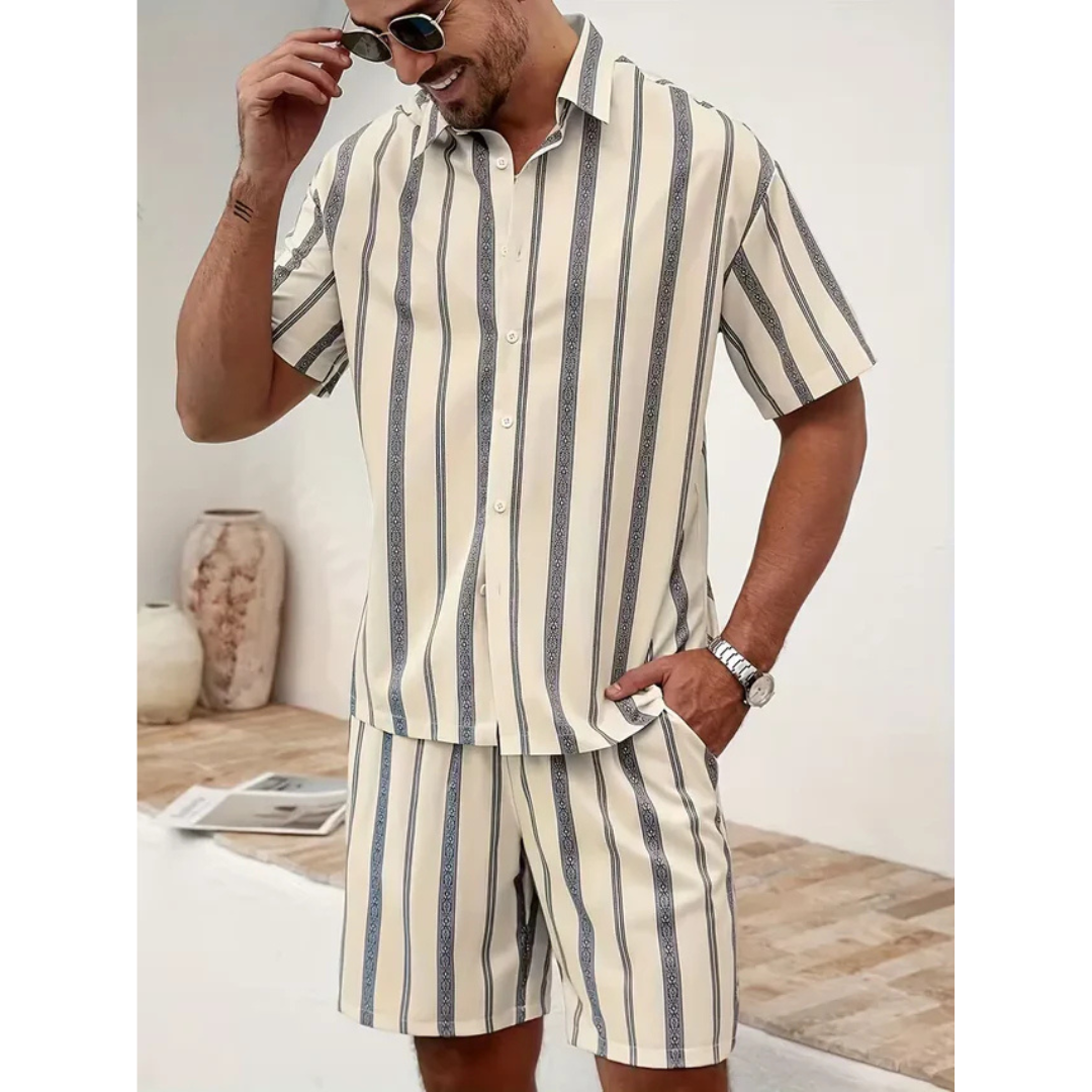 Gestreepte zomer set voor mannen - Nordvik