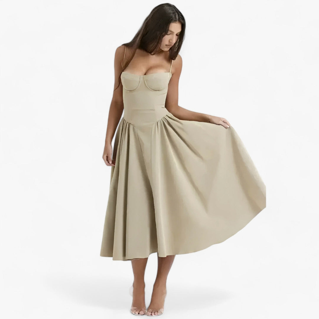 Midi Jurk - Elegante Corset Jurk voor Elke Gelegenheid