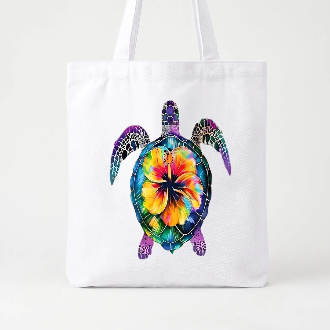 Bedrukte Casual Schoudertas Met Schildpad Print