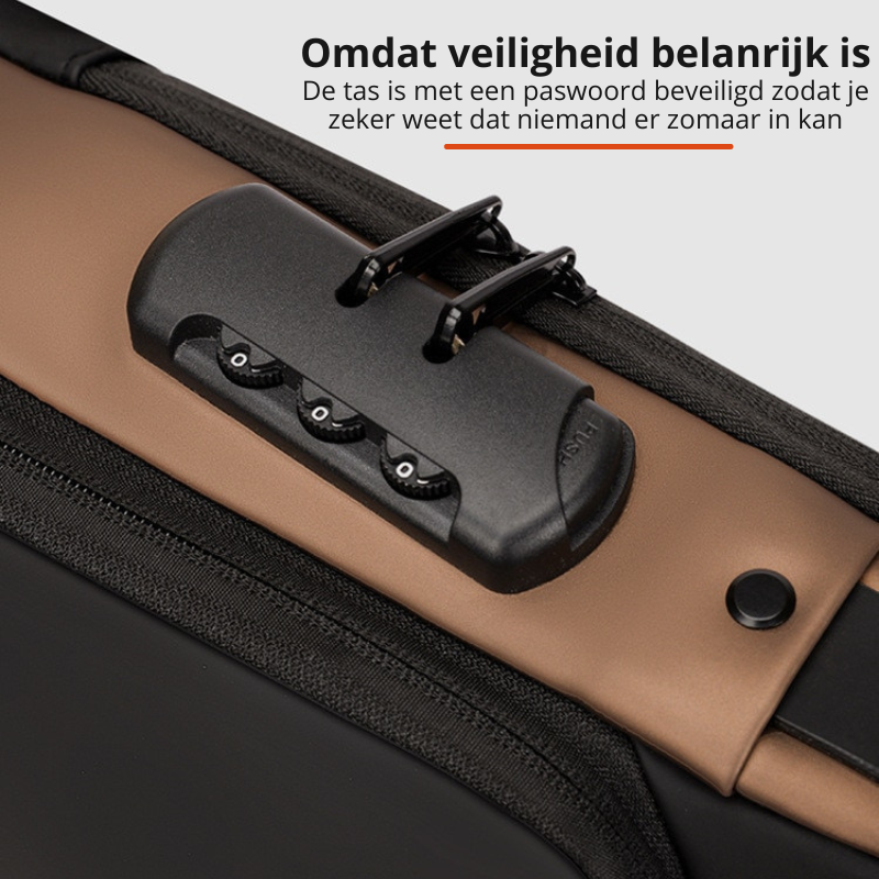Schoudertas - Waterdicht Design met USB Oplaadpoort - UrbanVault