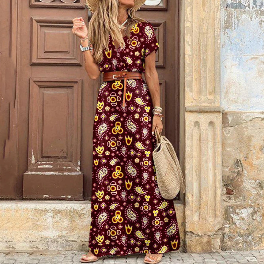 Boho Maxi Dress - Zomerse Vintage Jurk