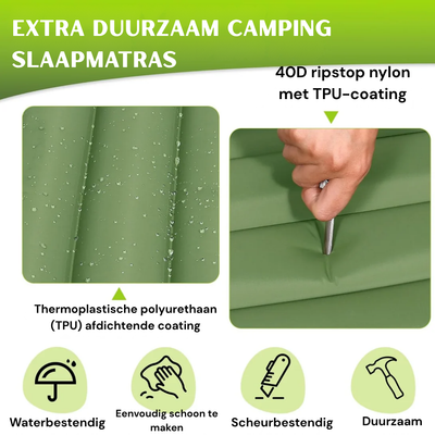 Opblaasbaar camping matras voor camping en outdoor