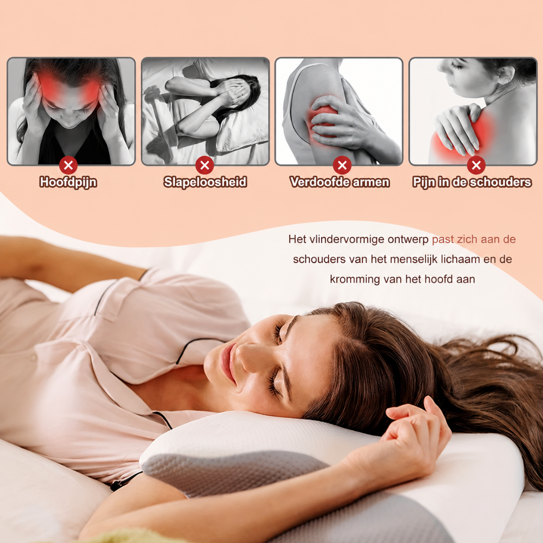 Nekkussen - Ergonomisch Memory Foam Slaapkussen
