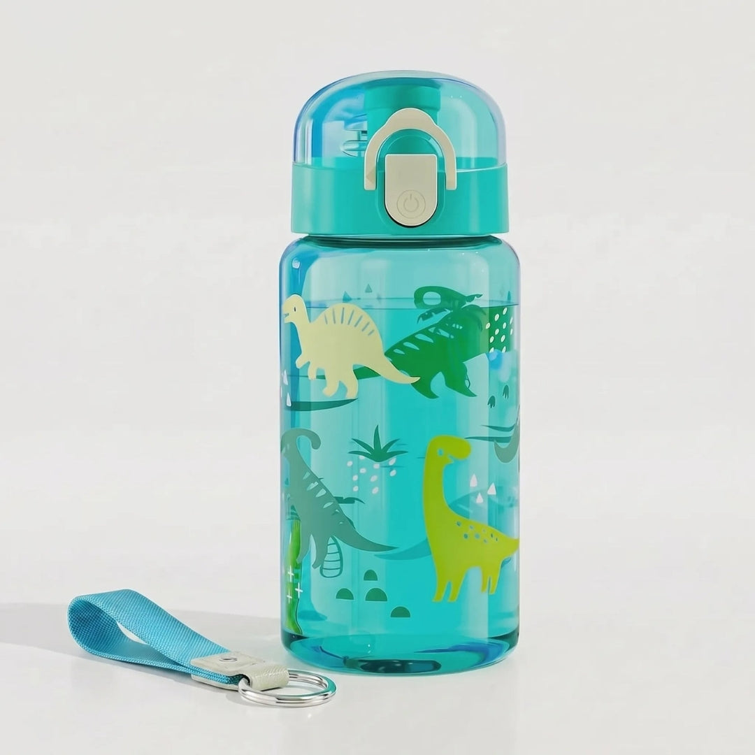 Drinkfles - Transparant met Vrolijke Cartoonprint