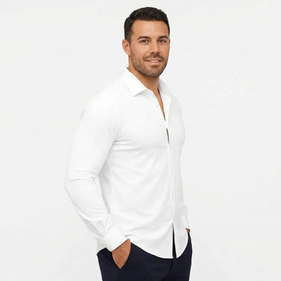 Strijkvrije blouse voor mannen
