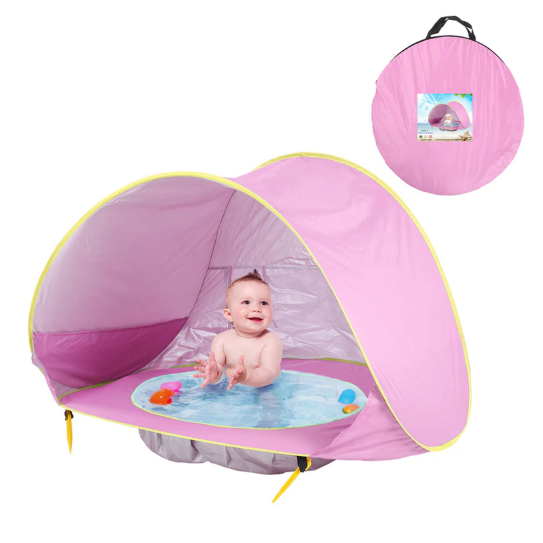 Baby strandtent - Pop-up Zon-Bescherming Tent met Waterbad