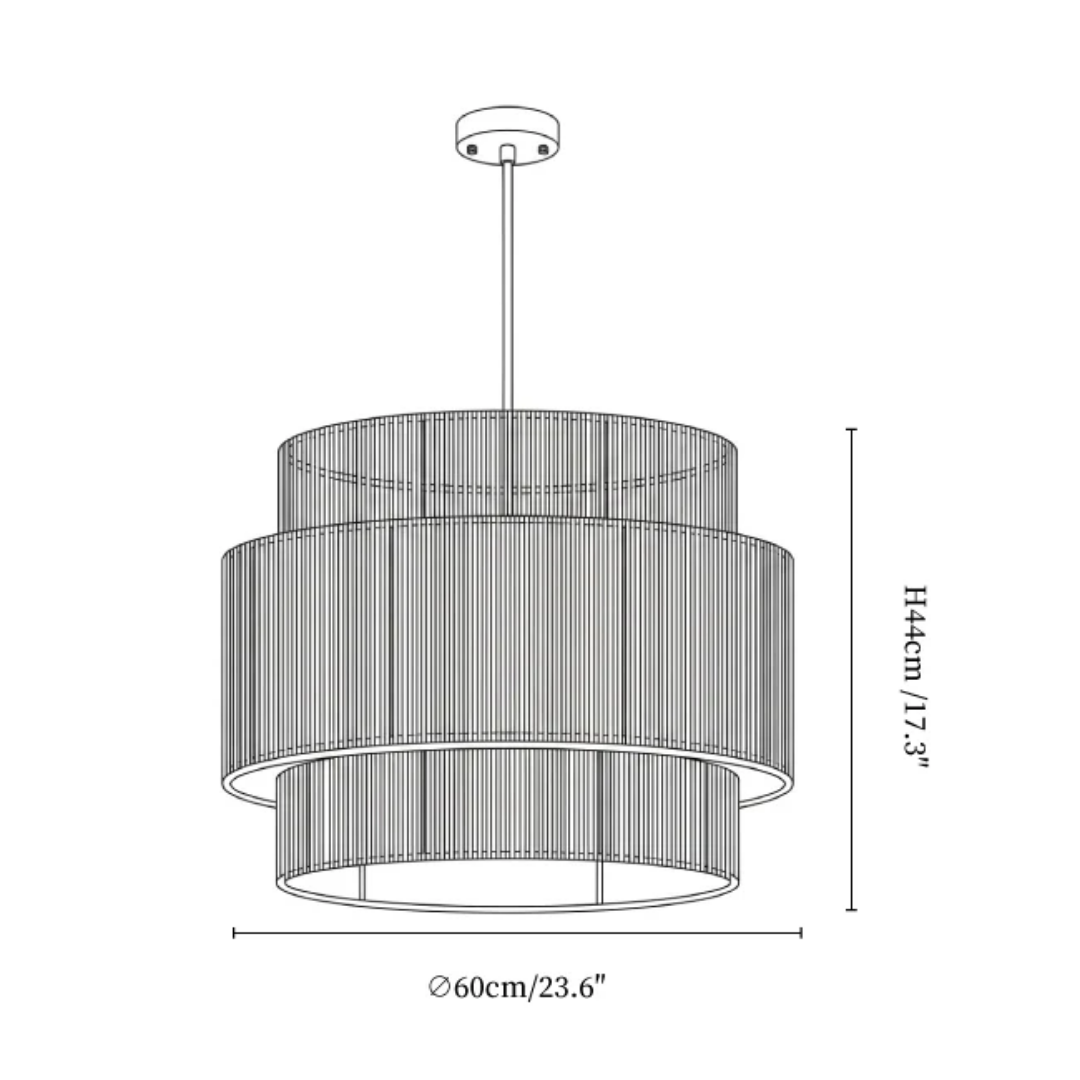 MYHOME® - Hanglamp Met Gelaagd Henneptouw Design
