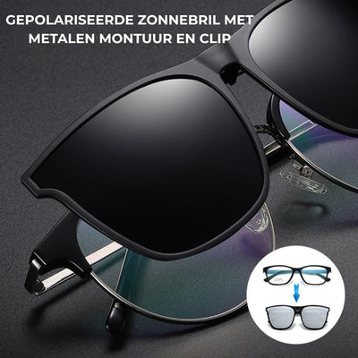 Zonnebril - Gepolariseerde Clip-On Flip-Up Lenzen
