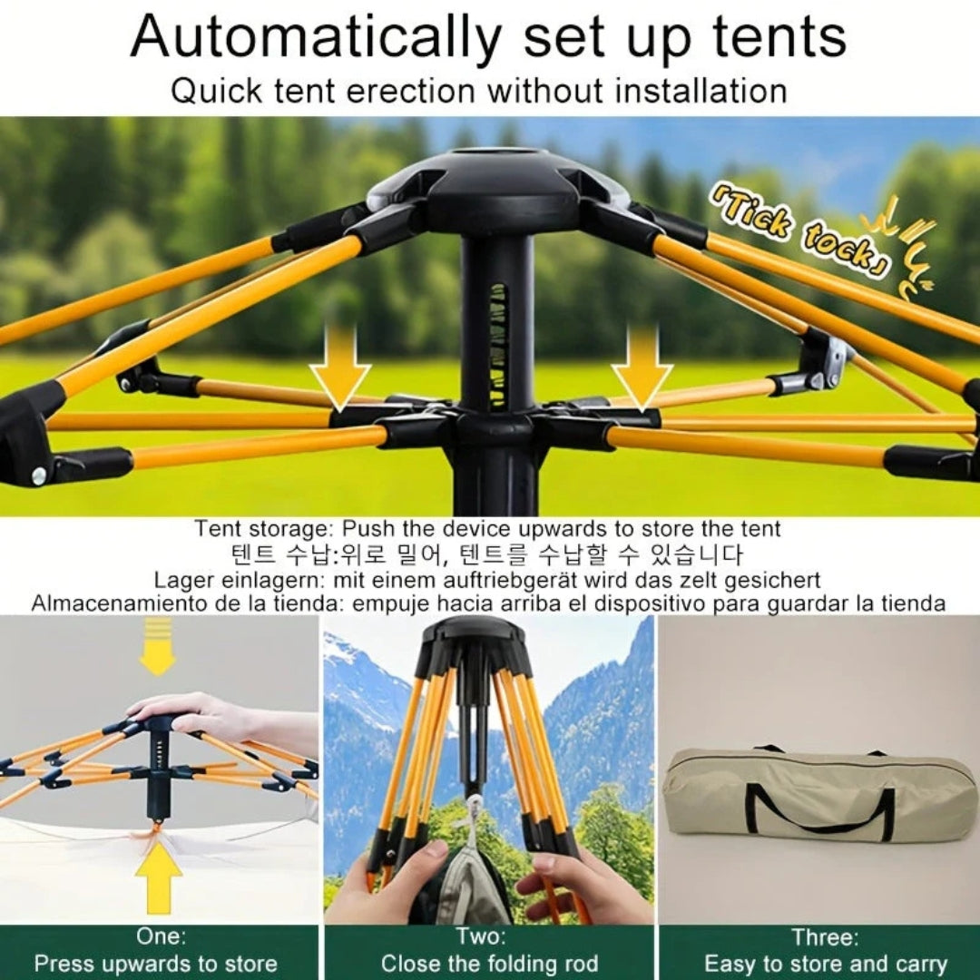 Camping Tent - 4 Persoons voor Outdoor Gebruik - Trailvora