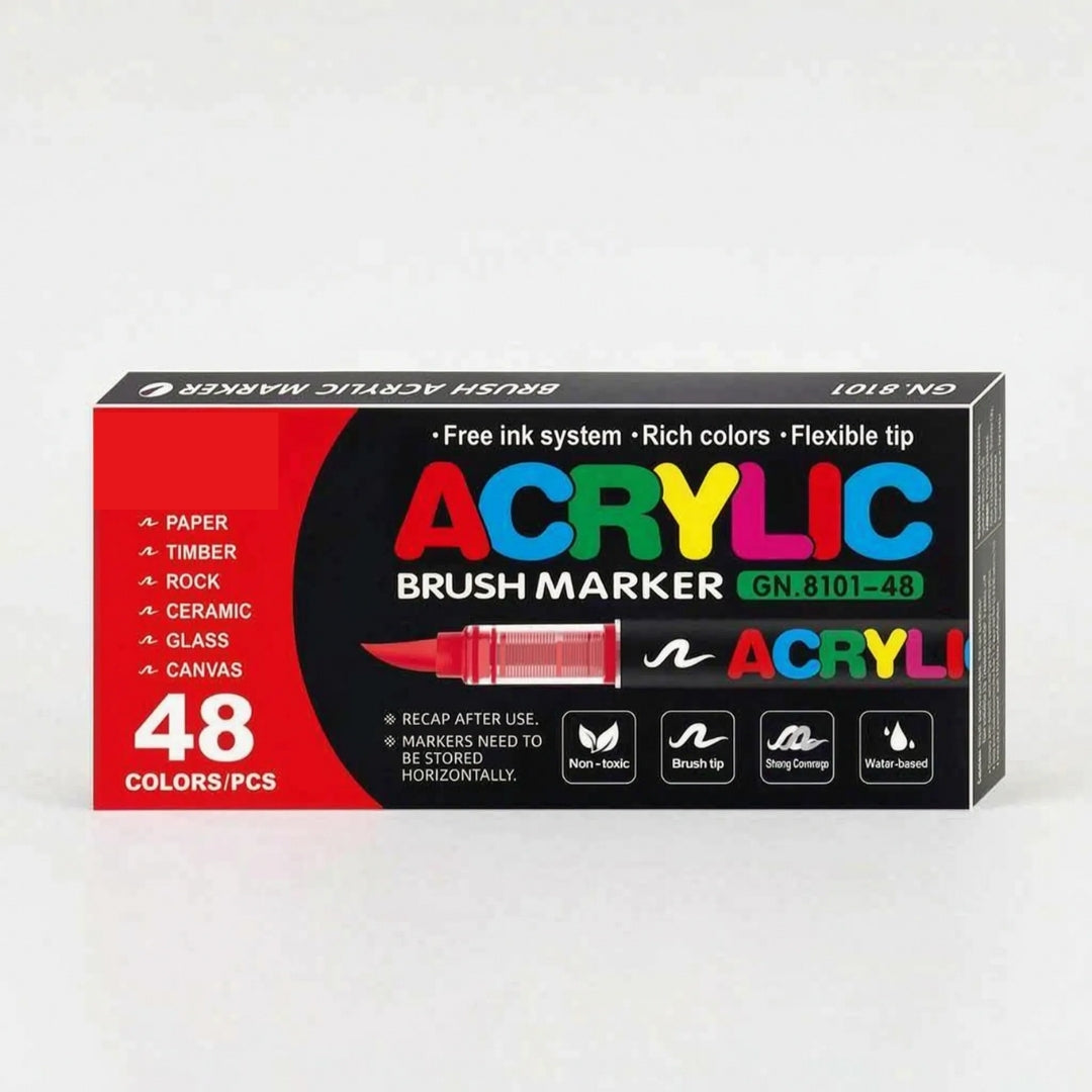 Acrylic Markers - Flexibele Brush Tip in Veel Kleuren