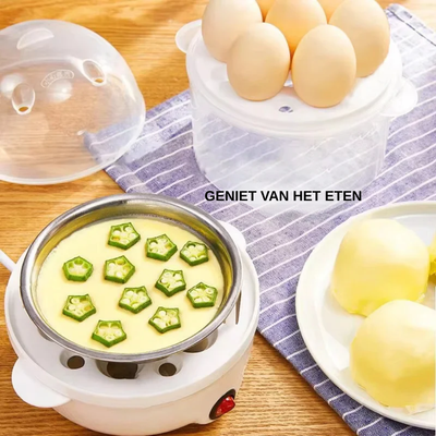 2-in-1 Elektrische Stomer & Eierkoker