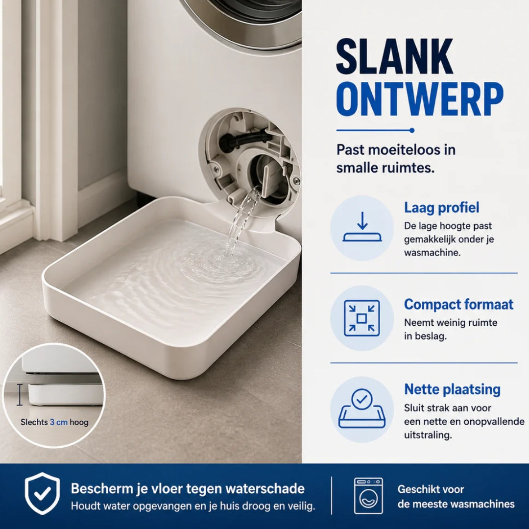 Wasmachine Filter Opvangbak - Geen Natte Vloeren Meer