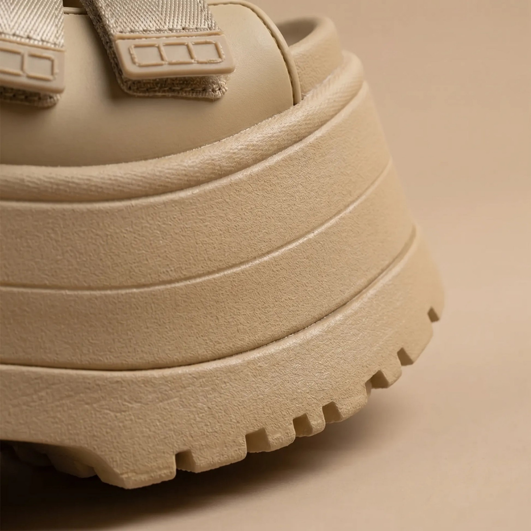 Retro Chunky Platform Sandalen