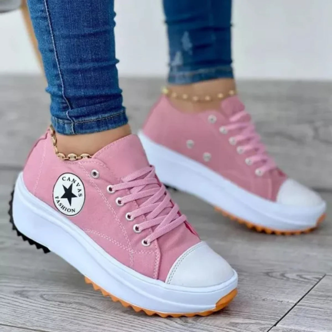 Drune - Plateau-Canvas-Sneaker für Damen