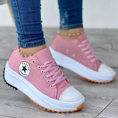 Drune - Plateau-Canvas-Sneaker für Damen