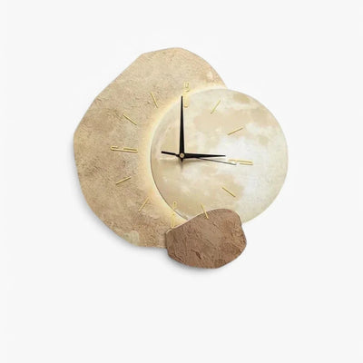 Wandklok - Moderne Maanvormige Designklok - Lunavera