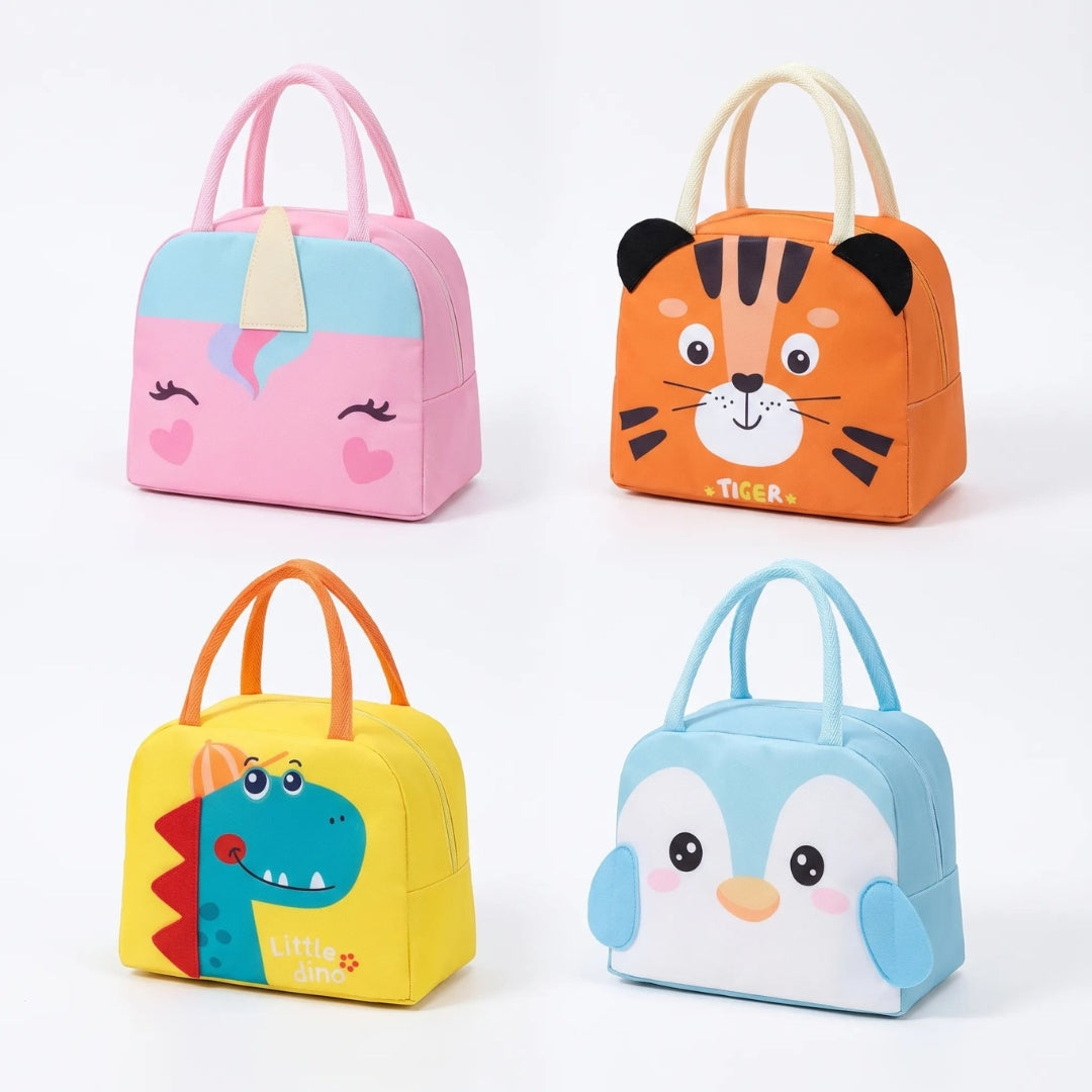 Lunchtas - Geïsoleerd Model met Speelse Dierenprint