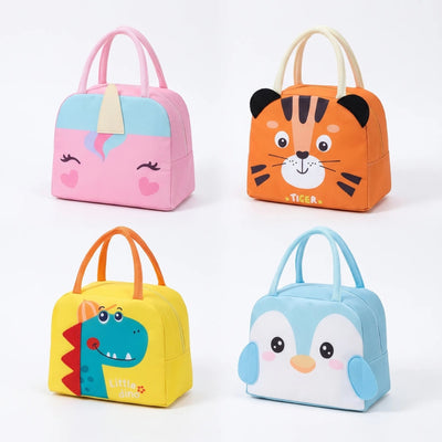 Lunchtas - Geïsoleerd Model met Speelse Dierenprint