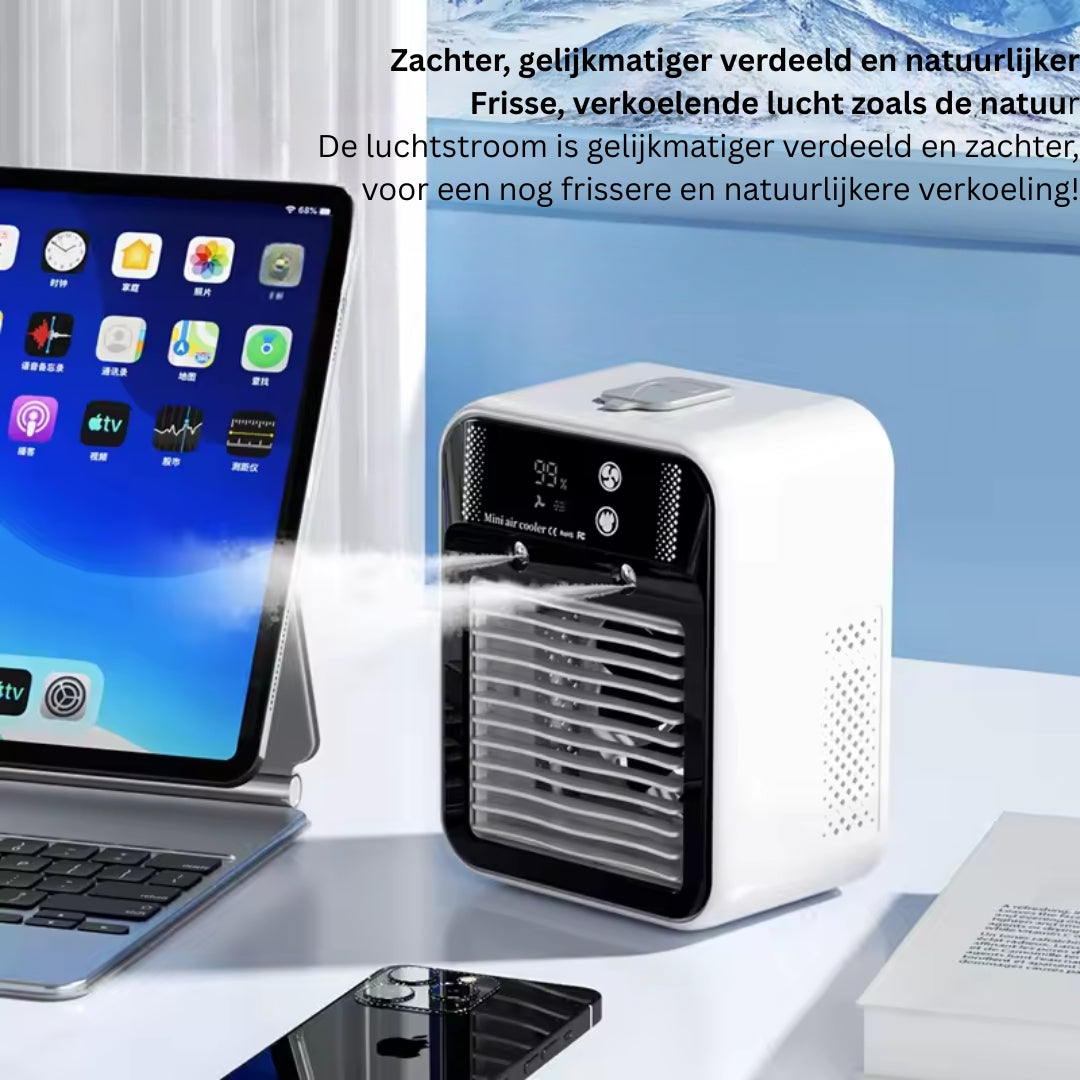 Draagbare airconditioner - Mini luchtkoeler met waterverneveling