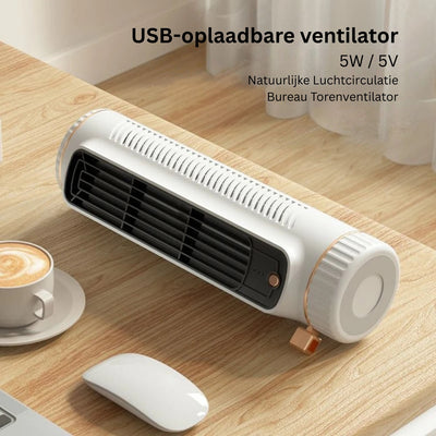 Bladloze Torenventilator - Stille 360° Luchtkoeler