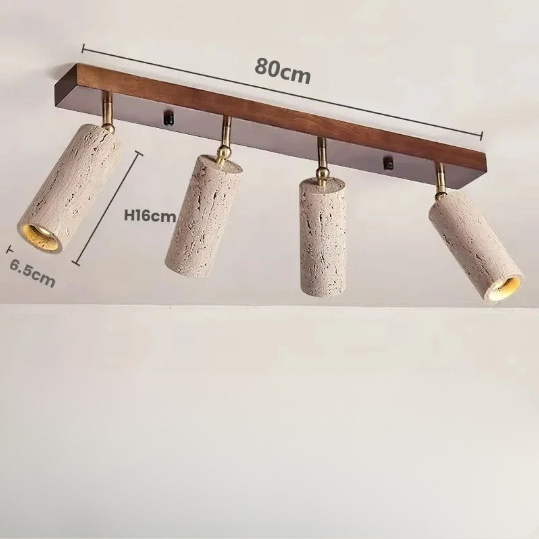 Plafondlamp - Travertin 3-Lichts LED Spot