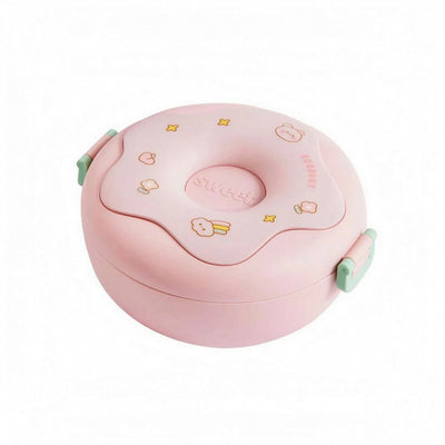 Lunch Box - Donutontwerp met 3 Vakken
