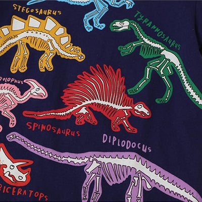 Iconic™ DinoShirt: Kinderen Glow-In-The-Dark T-shirt