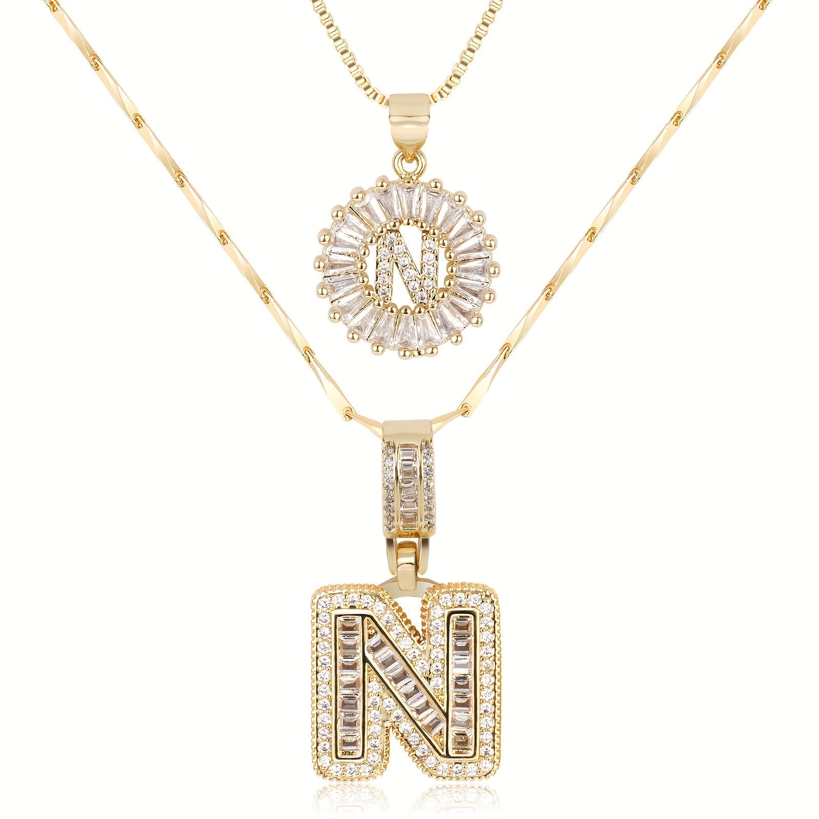GemLetter Ketting - Initiaal Hanger met Luxe Glans