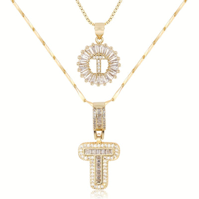 GemLetter Ketting - Initiaal Hanger met Luxe Glans
