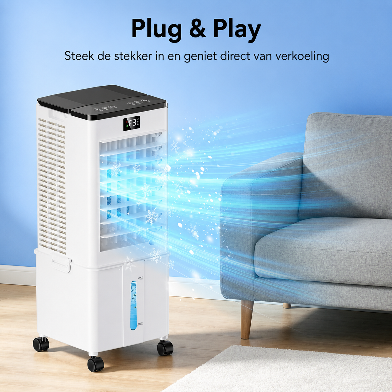 Draagbare Airconditioner - 4-in-1 Mobiele Verkoeling