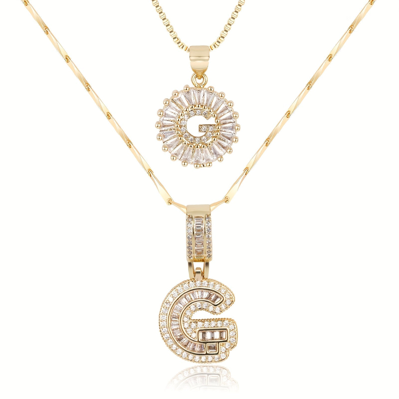 GemLetter Ketting - Initiaal Hanger met Luxe Glans