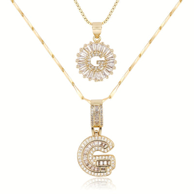 GemLetter Ketting - Initiaal Hanger met Luxe Glans