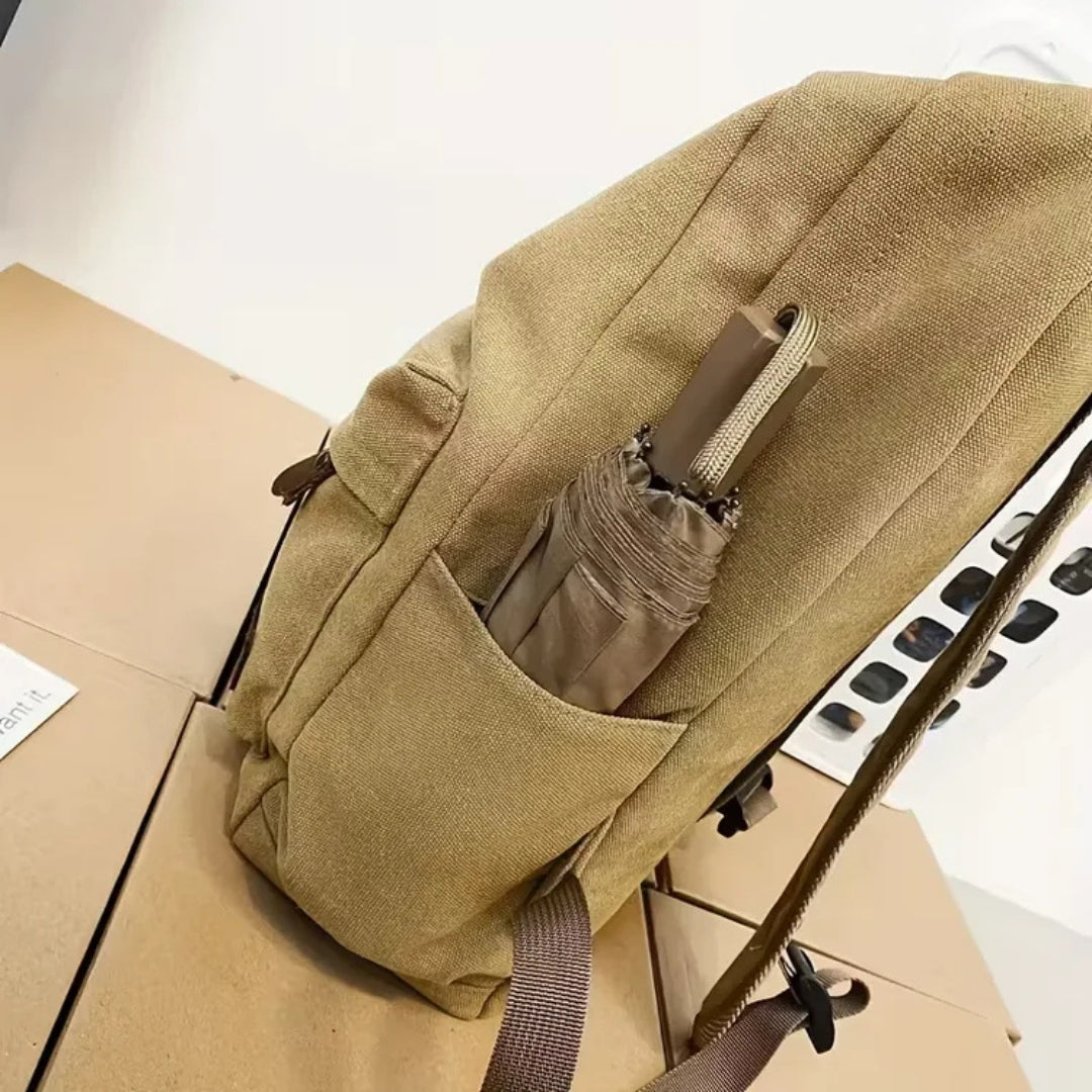 Canvas Rugzak met Voorvak - TrailCore