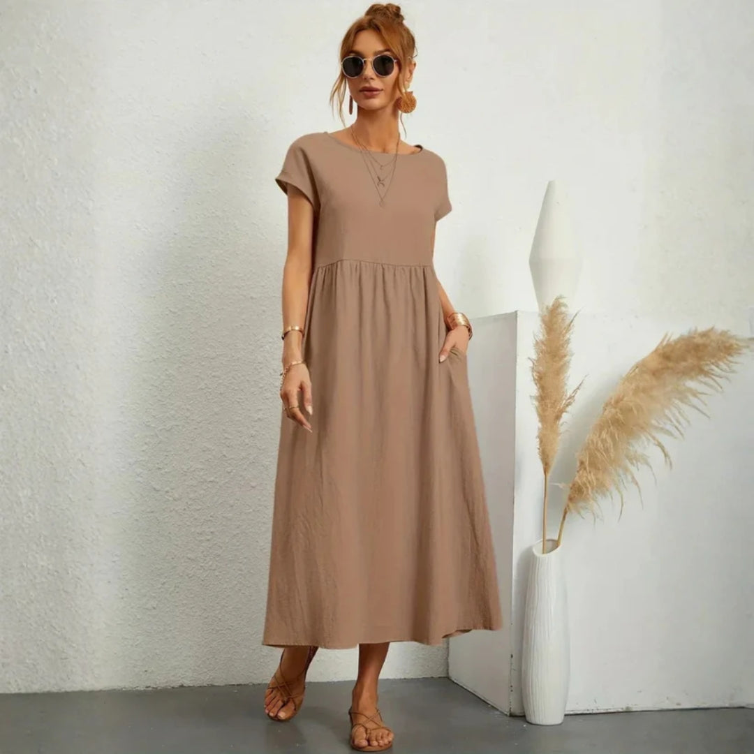 Elegante en comfortabele lange zomerjurk voor dames