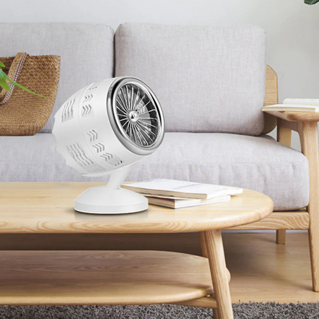 Draagbare Ventilator - Compacte USB Ventilator met Dubbele Bladen