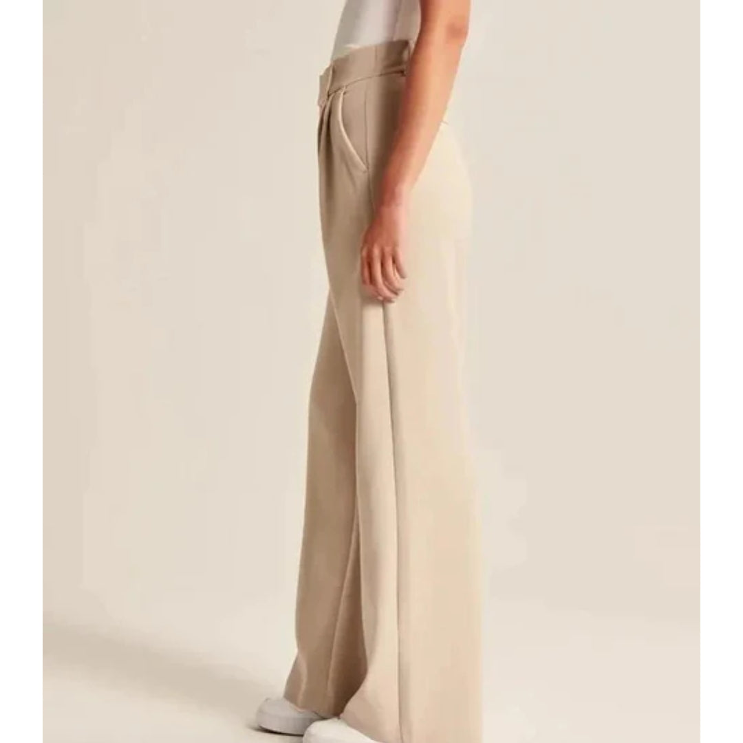 Wijde dames pantalon - Comfortabele Stretchbroek - LunaFit