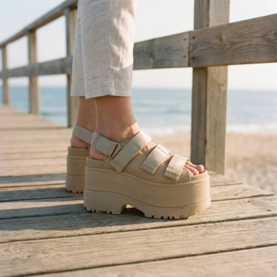 Retro Chunky Platform Sandalen