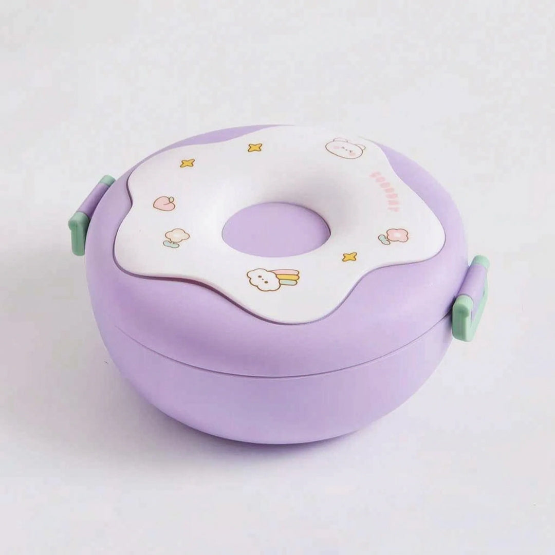 Lunch Box - Donutontwerp met 3 Vakken