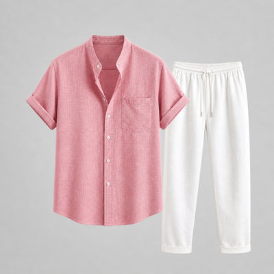 Linnen Set - Luchtige Zomerset met Blouse en Broek