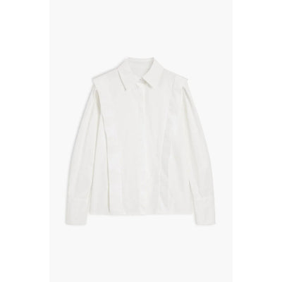 Rechte blouse voor dames met meerdere knopen