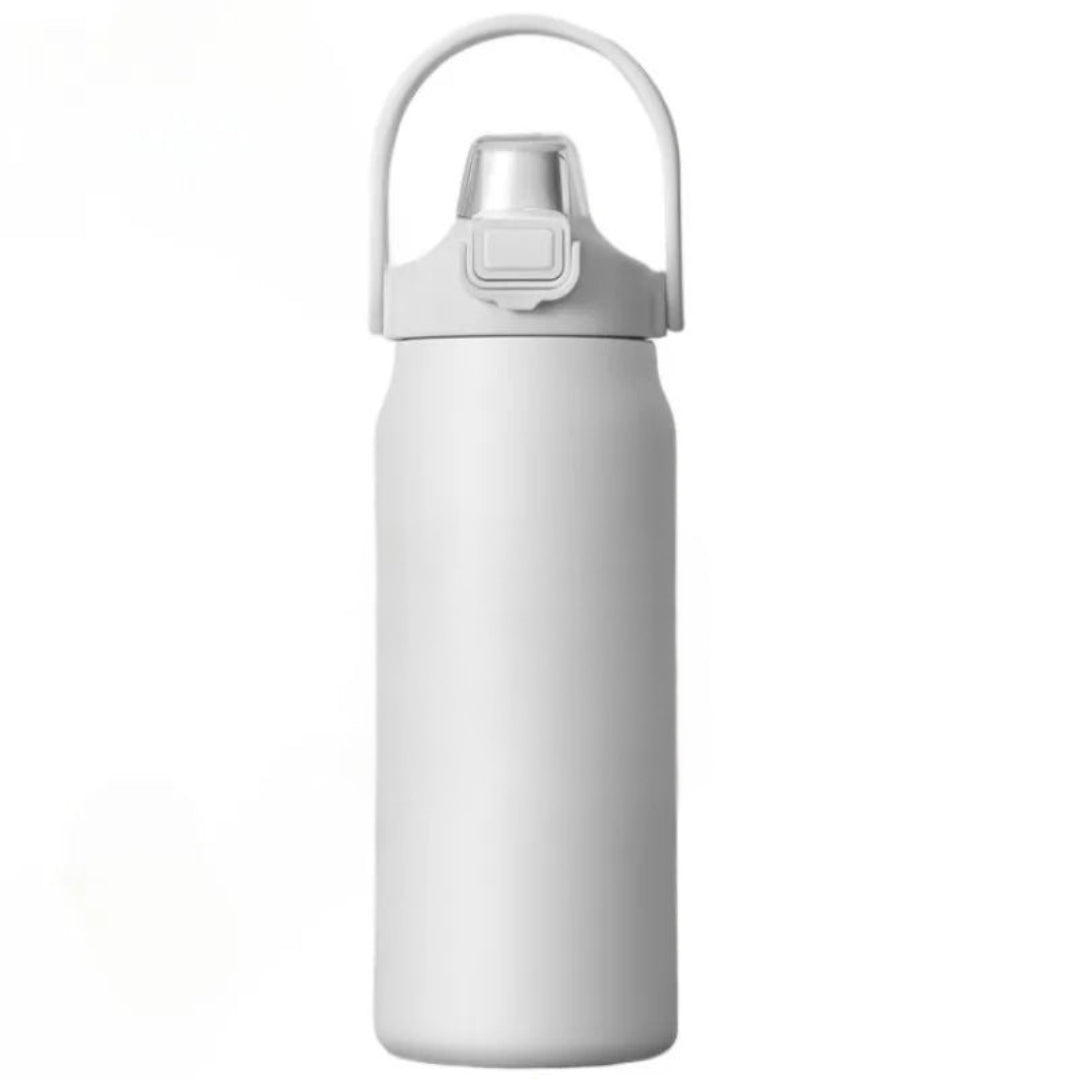 Thermofles - Premium Drinkfles Met Rietje Voor Kantoor, Sport en Reizen