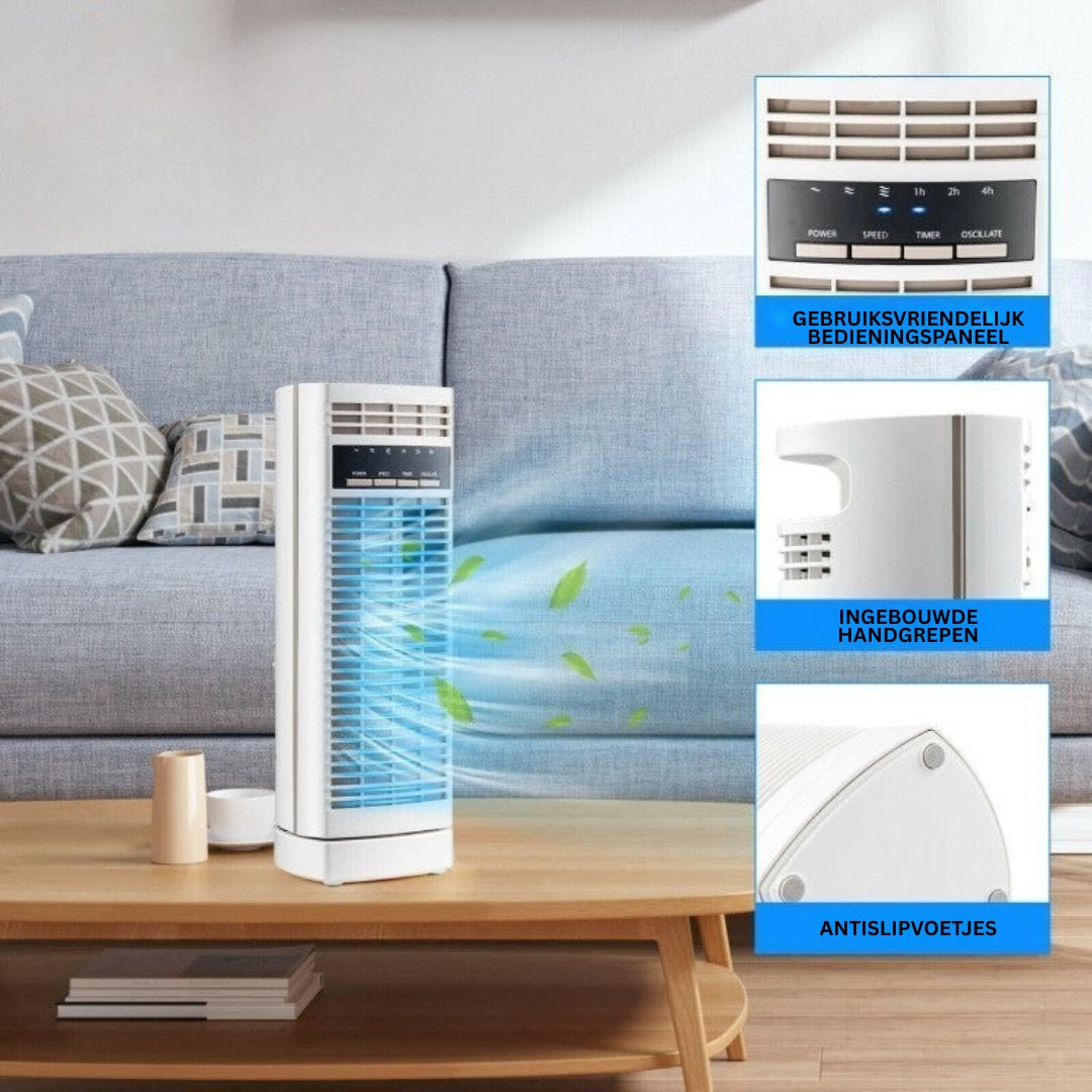 Mobiele airconditioner - krachtige luchtkoeler voor slaapkamer en woonkamer