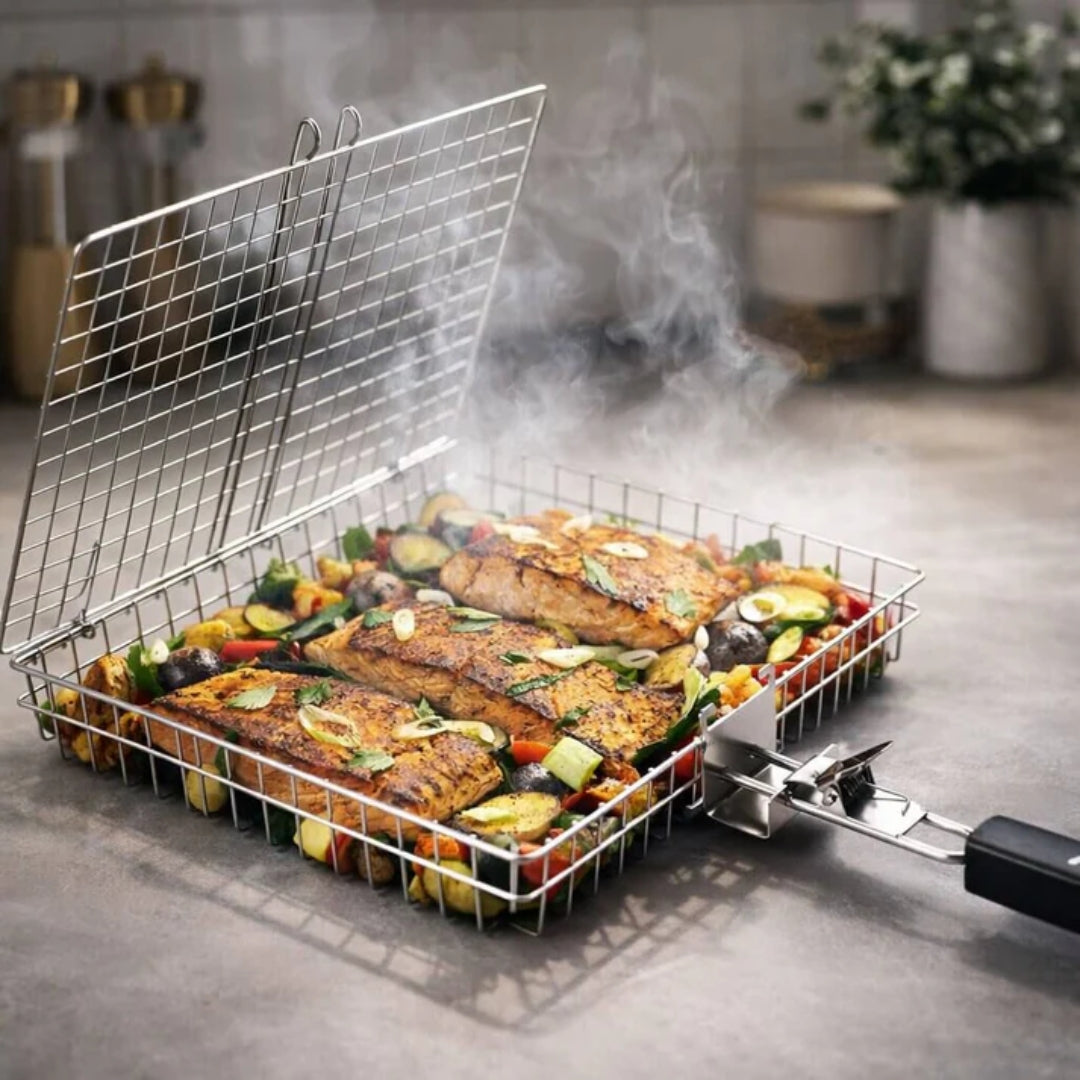 Grillmand - RVS BBQ Mand voor Vis en Groenten